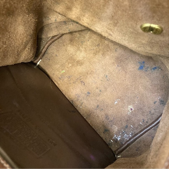 Coach 9791 vintage brown leather large daypack backpack main image 5